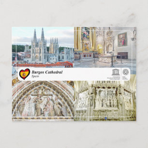 UNESCO WHS, Burgos Kathedraal / Kathedraal de Burg Briefkaart