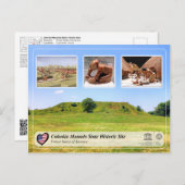 UNESCO WHS - Cahokia Mounds State Historic Site Briefkaart (Voorkant / Achterkant)