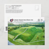 UNESCO WHS - Cahokia Mounds State Historic Site Briefkaart (Voorkant / Achterkant)