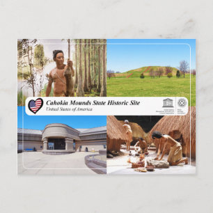 UNESCO WHS - Cahokia Mounds State Historic Site Briefkaart