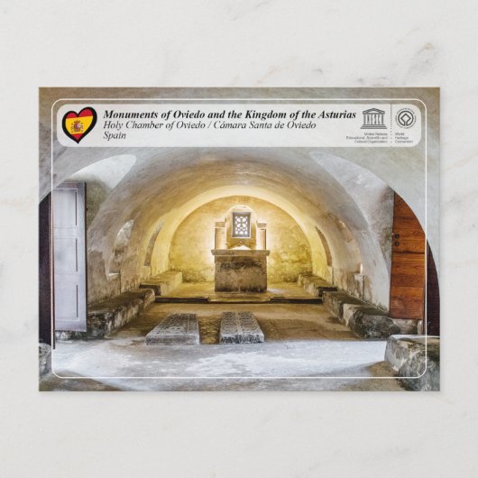 UNESCO WHS - Cámara Santa de Oviedo Briefkaart (Voorkant)