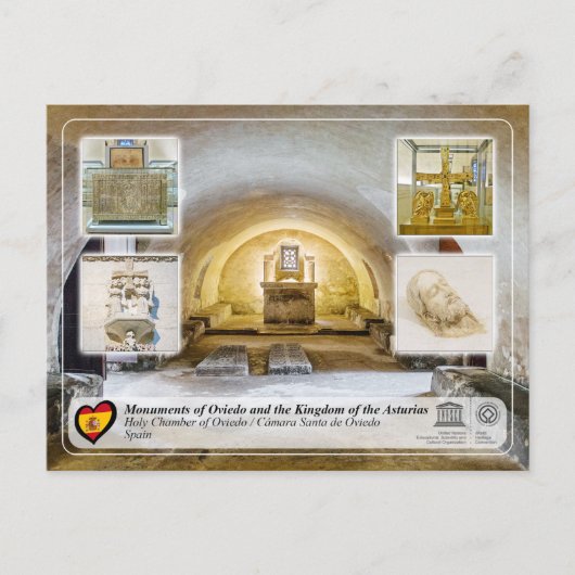 UNESCO WHS - Cámara Santa de Oviedo Briefkaart (Voorkant)