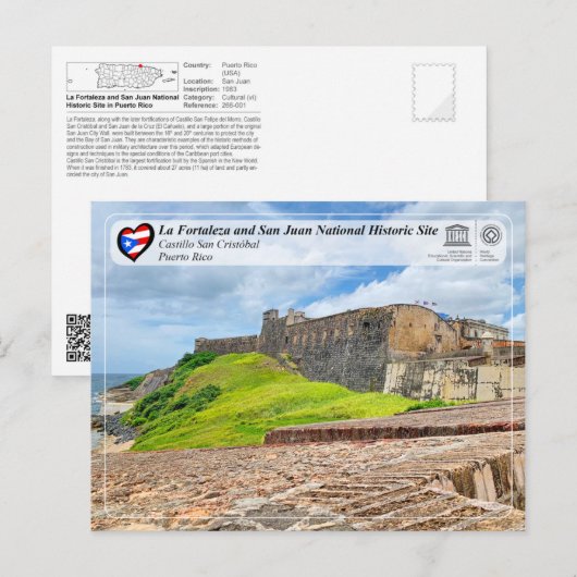 UNESCO WHS - Castillo San Cristóbal Briefkaart (Voorkant / Achterkant)