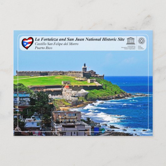 UNESCO WHS - Castillo San Felipe del Morro Briefkaart (Voorkant)