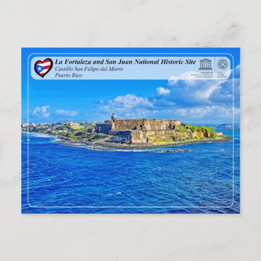 UNESCO WHS - Castillo San Felipe del Morro Briefkaart (Voorkant)