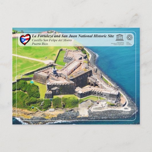UNESCO WHS - Castillo San Felipe del Morro Briefkaart (Voorkant)