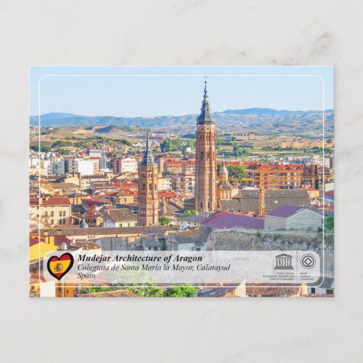 UNESCO WHS - Colegiata de Santa María la Mayor Briefkaart (Voorkant)