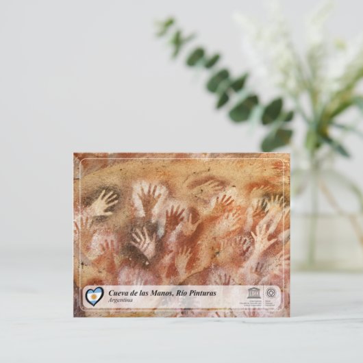 UNESCO WHS - Cueva de las Manos, Río Pintura Briefkaart (Staand voorkant)