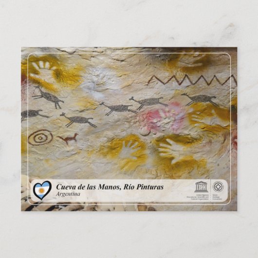 UNESCO WHS - Cueva de las Manos, Río Pintura Briefkaart (Voorkant)