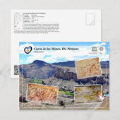 UNESCO WHS - Cueva de las Manos, Río Pintura Briefkaart (Voorkant / Achterkant)