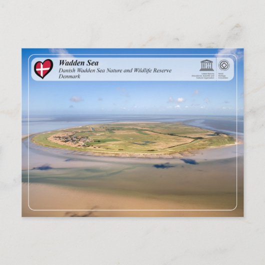 UNESCO WHS - Danish Wadden Zee Briefkaart (Voorkant)