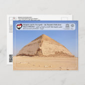 UNESCO WHS - De Bent Pyramide van Dahshur Briefkaart (Voorkant / Achterkant)