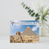 UNESCO WHS - De piramide van Khafre (Kaap) Briefkaart (Staand voorkant)