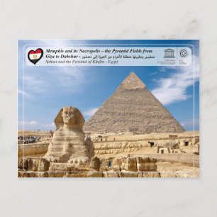UNESCO WHS - De piramide van Khafre (Kaap) Briefkaart