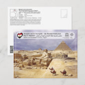 UNESCO WHS - De Pyramiden van Giza Briefkaart (Voorkant / Achterkant)