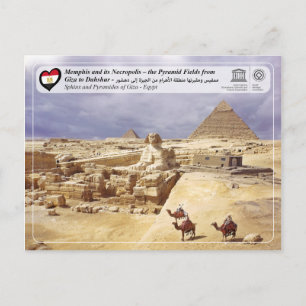 UNESCO WHS - De Pyramiden van Giza Briefkaart