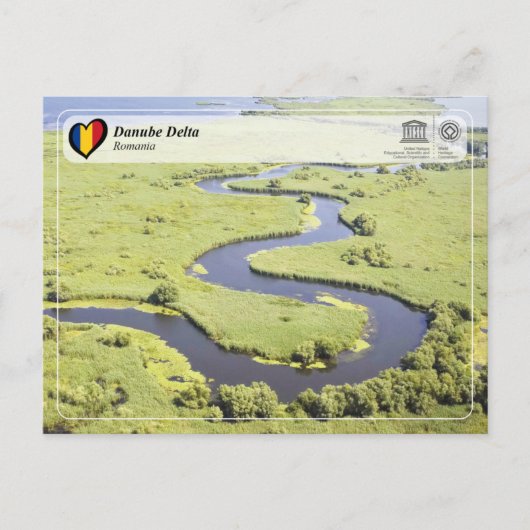UNESCO WHS - Donaudelta Briefkaart (Voorkant)