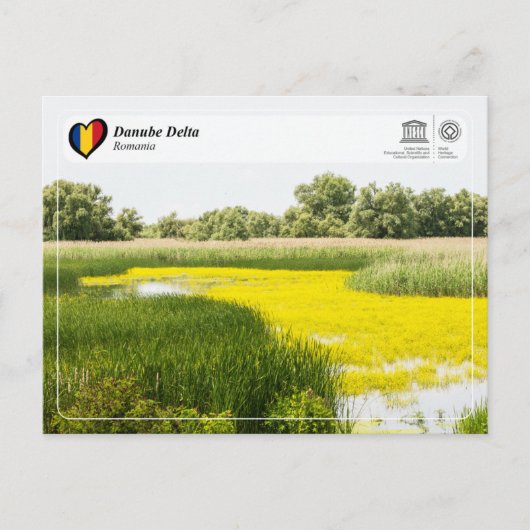 UNESCO WHS - Donaudelta Briefkaart (Voorkant)