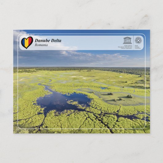 UNESCO WHS - Donaudelta Briefkaart (Voorkant)