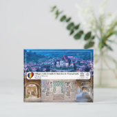 UNESCO WHS - Dorp op het Briefkaart van Biertan (Staand voorkant)