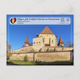 UNESCO WHS - Dorp op het Briefkaart van Biertan