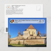 UNESCO WHS - Dorp op het Briefkaart van Biertan (Voorkant / Achterkant)