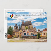 UNESCO WHS - Dorp op het Briefkaart van Biertan (Voorkant / Achterkant)