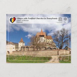 UNESCO WHS - Dorp op het Briefkaart van Biertan