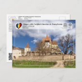 UNESCO WHS - Dorp op het Briefkaart van Biertan (Voorkant / Achterkant)