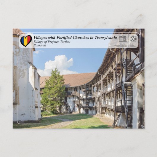 UNESCO WHS - Dorp van het Briefkaart Prejmer-Tartl (Voorkant)