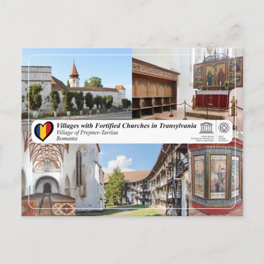 UNESCO WHS - Dorp van het Briefkaart Prejmer-Tartl (Voorkant)
