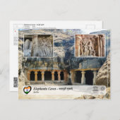 UNESCO WHS - Elephanta Caves Briefkaart (Voorkant / Achterkant)