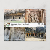 UNESCO WHS - Elephanta Caves Briefkaart (Voorkant)