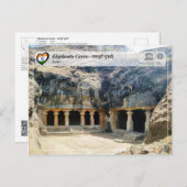 UNESCO WHS - Elephanta Caves Briefkaart (Voorkant / Achterkant)