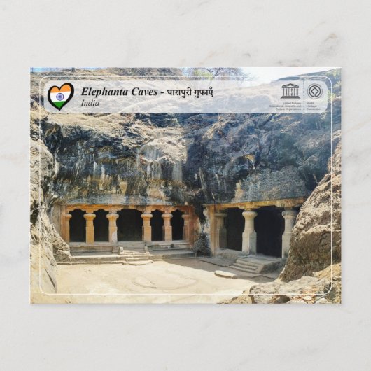 UNESCO WHS - Elephanta Caves Briefkaart (Voorkant)