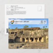 UNESCO WHS - Ellora Caves Briefkaart (Voorkant / Achterkant)