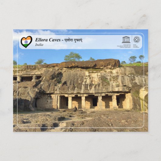 UNESCO WHS - Ellora Caves Briefkaart (Voorkant)