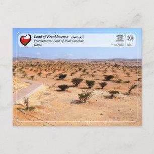 UNESCO WHS - Frankincense Park van Wadi Dawkah Briefkaart