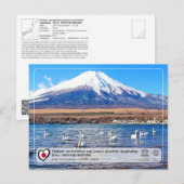 UNESCO WHS - Fujisan - Lake Yamanako - 山 中 湖 Briefkaart (Voorkant / Achterkant)