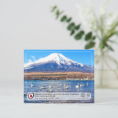 UNESCO WHS - Fujisan - Lake Yamanako - 山 中 湖 Briefkaart (Staand voorkant)