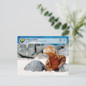UNESCO WHS - Galápagos Islands - Land Iguana Briefkaart (Staand voorkant)