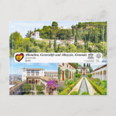 UNESCO WHS - Generalife, Granada Briefkaart (Voorkant)