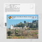UNESCO WHS - Generalife, Granada Briefkaart (Voorkant / Achterkant)