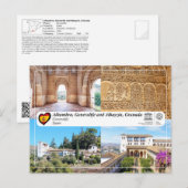 UNESCO WHS - Generalife, Granada Briefkaart (Voorkant / Achterkant)