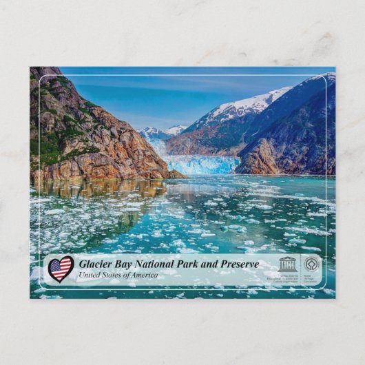 UNESCO WHS- Glacier Bay National Park and Preserve Briefkaart (Voorkant)