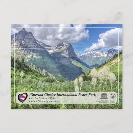 UNESCO WHS - Glacier National Park Briefkaart (Voorkant)