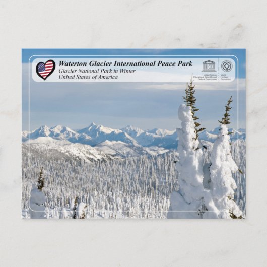 UNESCO WHS - Glacier National Park Briefkaart (Voorkant)