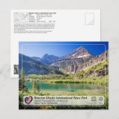 UNESCO WHS - Glacier NP - Atsina Lake Briefkaart (Voorkant / Achterkant)