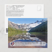 UNESCO WHS - Glacier NP - Avalanche Lake Briefkaar Briefkaart (Voorkant / Achterkant)