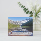 UNESCO WHS - Glacier NP - Avalanche Lake Briefkaar Briefkaart (Staand voorkant)